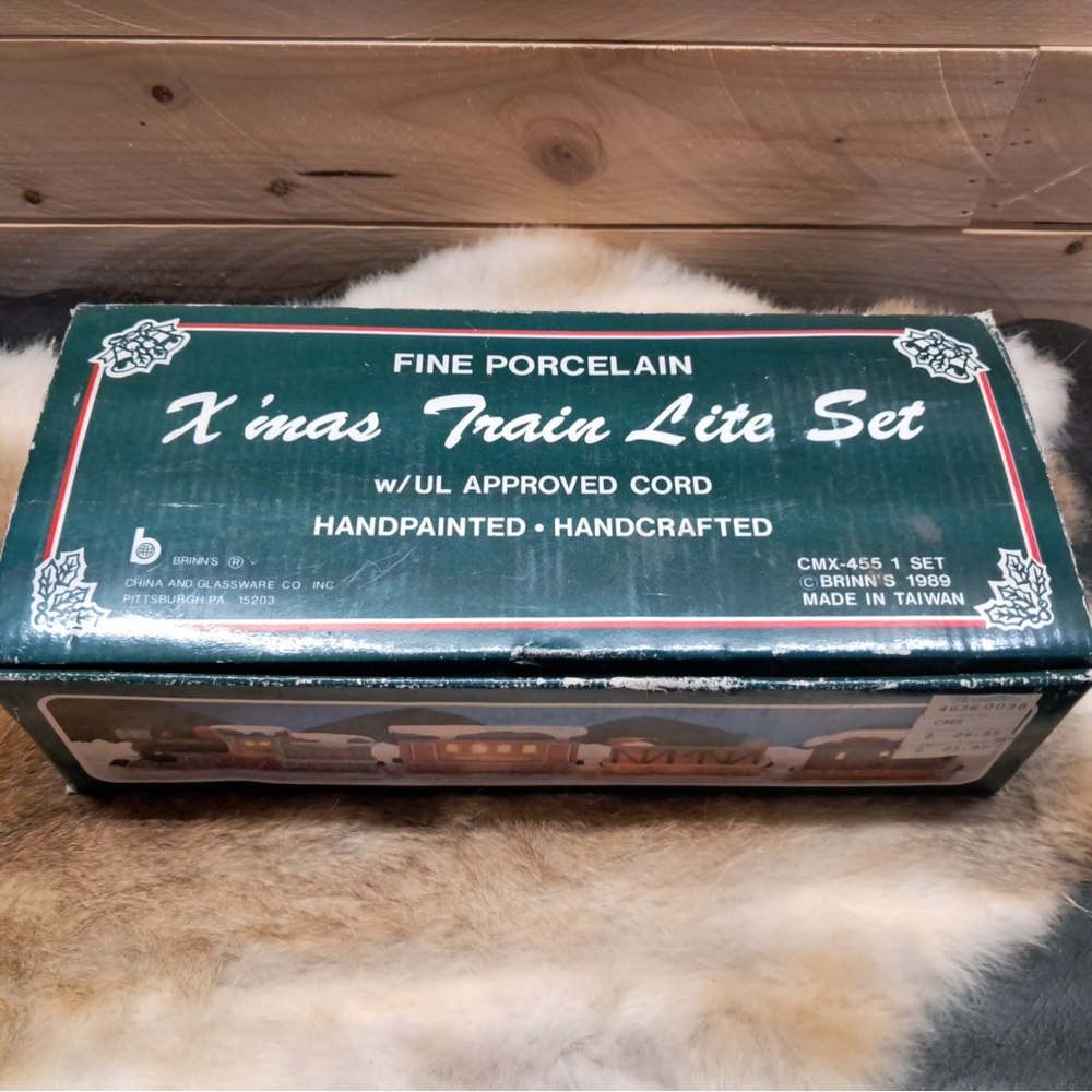 Brinn’s Fine Porcelain Christmas Train Set